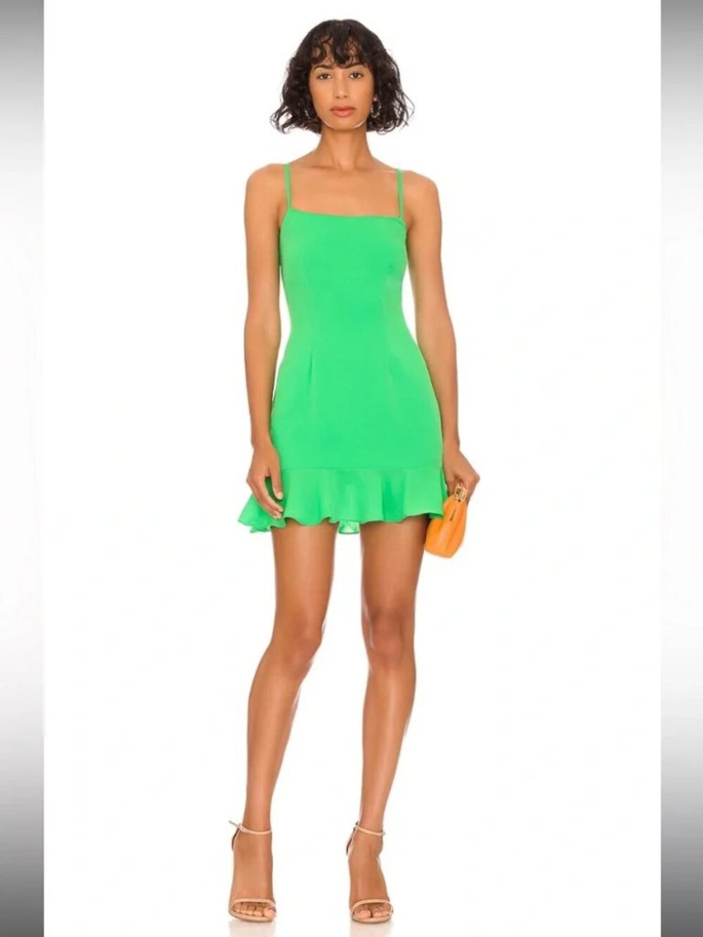 Teddy Mini Dress in Kelly Green